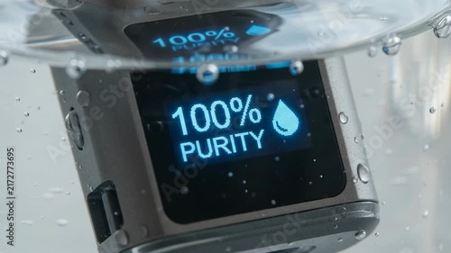 Clean Water Technologies Display Liquid Purity Indicator Bubble Portable Testing Sensor Smart Device Waterproof Filtration Innovation