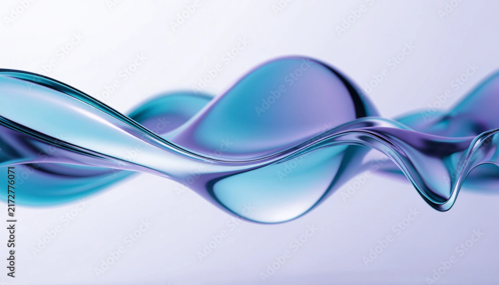 Fototapeta premium abstract blue wave