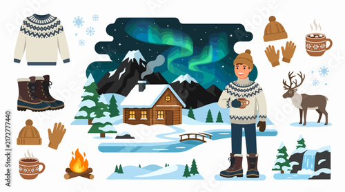 Winter Vector Illustration Pack for Seasonal Design Projects