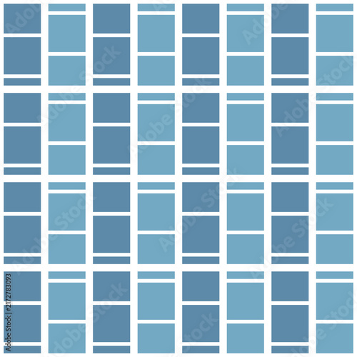 Seamless pattern with blue tiles
