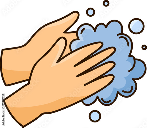 soap bubble hand washing sanitation sterile infection prevention
