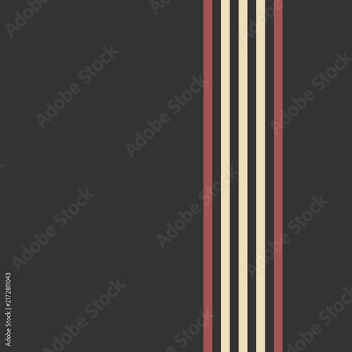 Dark charcoal, beige & red abstract background with vertical lines