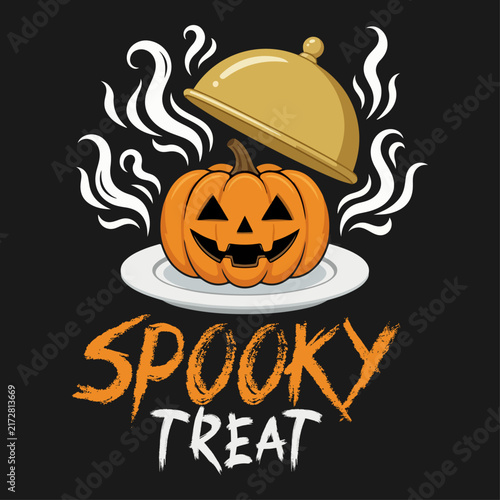 spooky treat T shirt Design