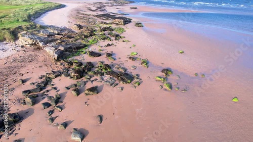 Dornoch Beach Aerial View Of Scotland Coast