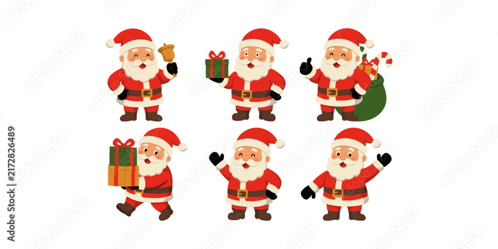 Fototapeta premium Santa Claus Christmas Illustration