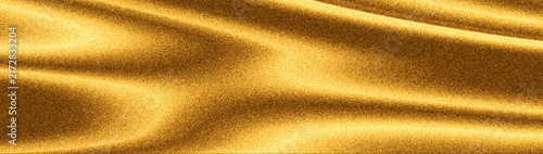 Abstract Golden Glitter Waves Luxury Metallic Background