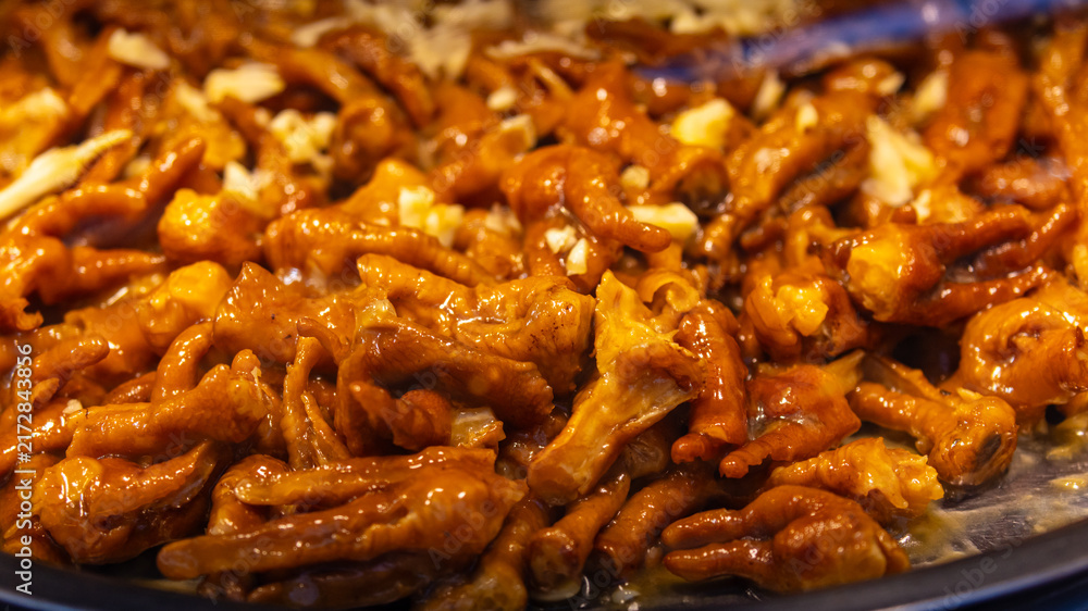 Obraz premium Braised Street Food Simmering in Spiced Broth