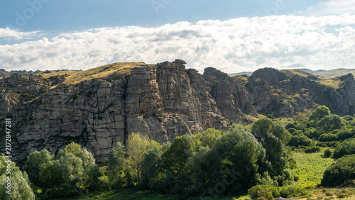 Photography stone canyon. rocky mountains. summer in the mountains