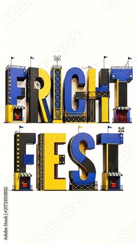 Fright Fest — Bold Architectural Halloween Festival Background
