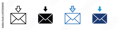 Receive  Icon Collection With Multiple Styles