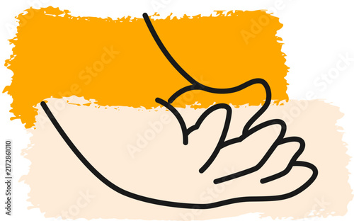 Hand Sign Monoline