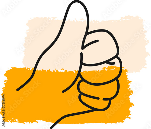 Hand Sign Monoline