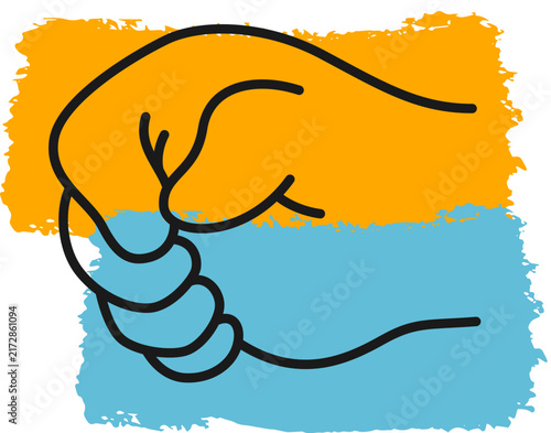 Hand Sign Monoline