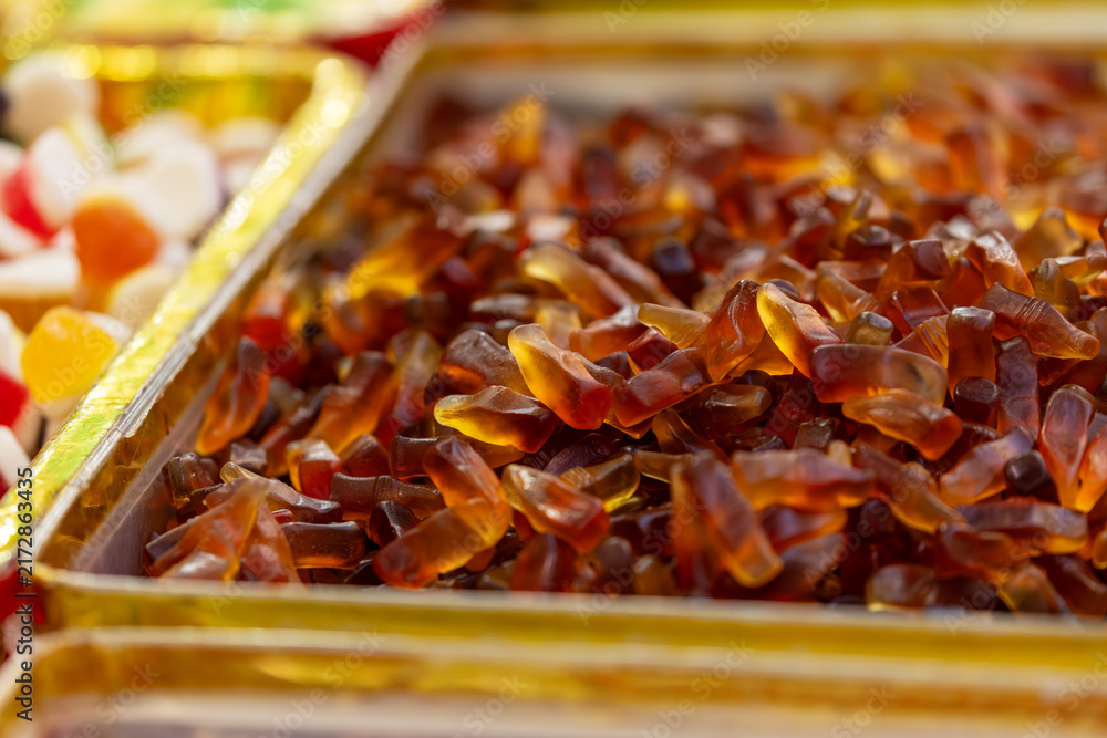 Obraz premium Colorful Candy Display at Dihua Street Market