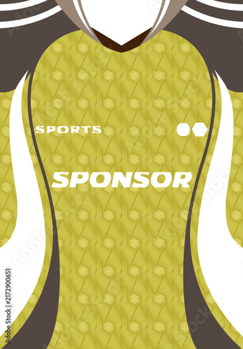 Apparel jersey template with abstract pattern, Professional soccer uniform design, Trendy sports jersey design