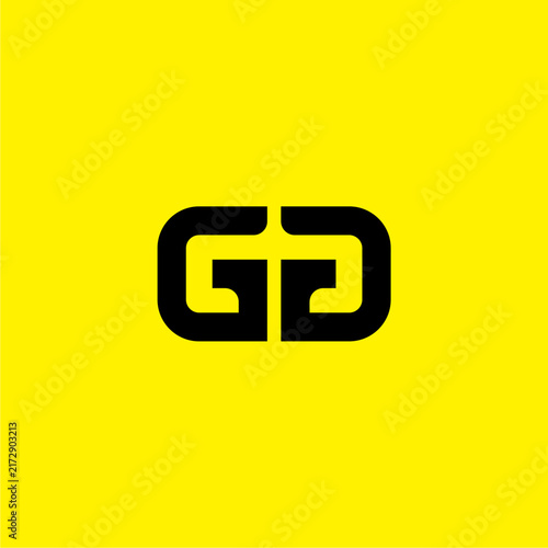 Letter GG Logo Design. G and G Icon Vector Illustration 
