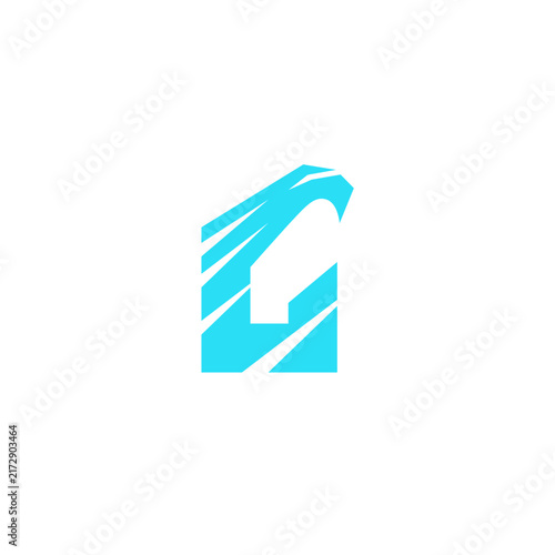 Letter G Eagle Logo Design. G Bird icon Vector Illustration
