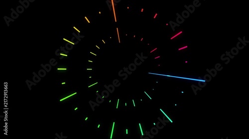 Colorful Neon Audio Spectrum Asset