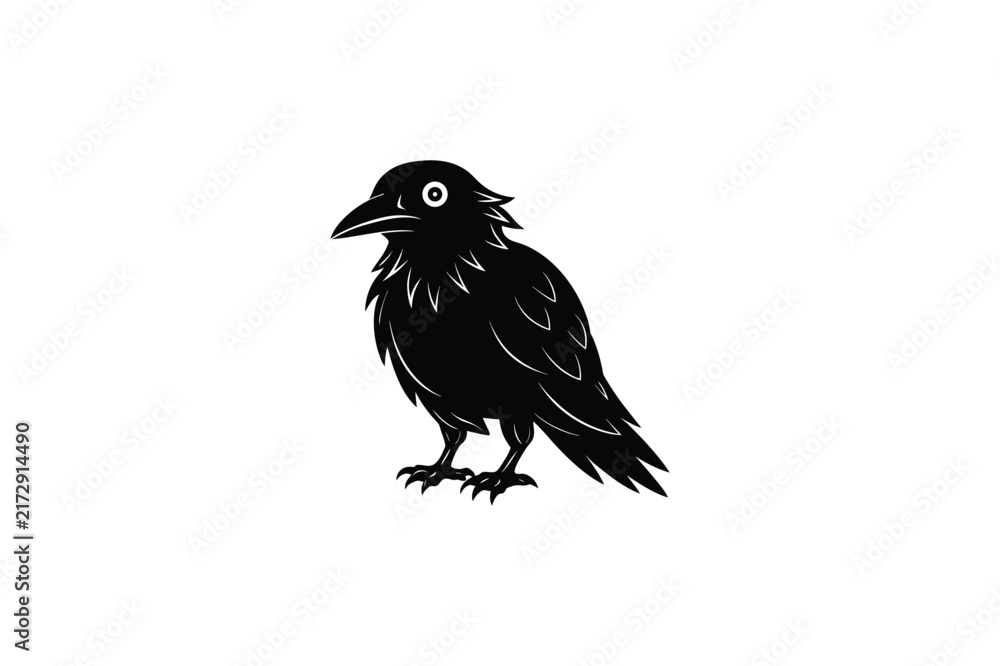 Fototapeta premium Crow Vector Design