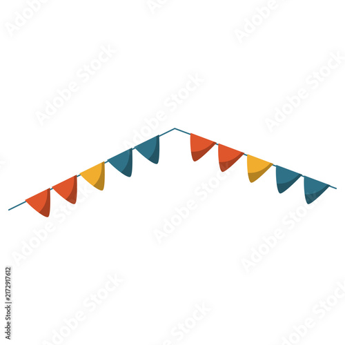 Colorful Bunting Flags Illustration