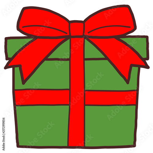 Obraz na płótnie クリスマス プレゼントの手描きイラスト