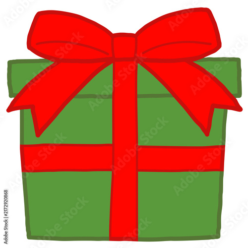 Obraz na płótnie クリスマス プレゼントの手描きイラスト