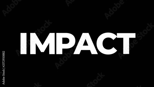 Bold Impact Text Animation