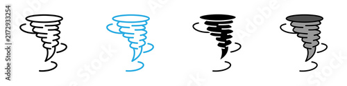 Tornado multi - style icon design concept