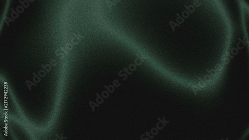 Close up of dark green velvet fabric with soft curved waves and deep folds material luxurious background abstract highlights interiors backdrop mysterious artistic