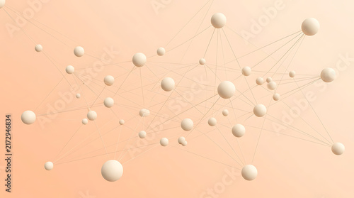Scattered water droplets on orange surface