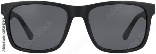 Foto Classic black frame wayfarer style sunglasses.