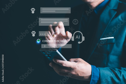 AI-Powered E-Commerce and Smart Shopping Experience with Digital Customer Service and Mobile Purchase Technology