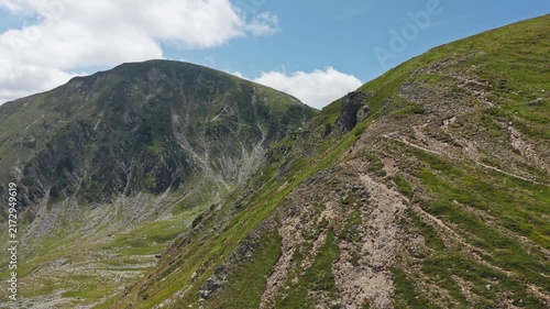 Rocky Crest Between Plescoaia Mountain Slopes