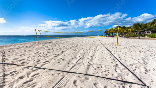 Fotografía Filet de beach-volley sur plage du morne, île Maurice