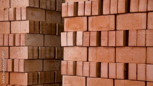 Brick factory. Production line at a factory for the production of building materials