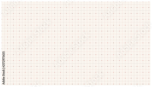 Minimalist red graph paper layout with thin lines and dotted intersections for sketchbook.