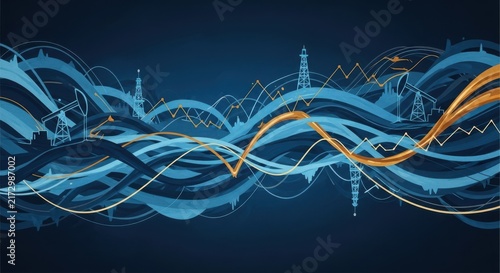 Intricate cosmic web of galactic filaments and energy flows in deep space visualization