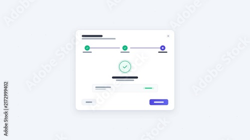 Multi step wizard form with animated progress stepper and validation