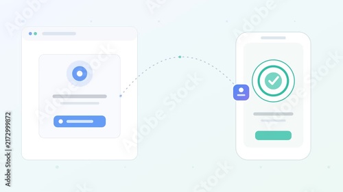 Passkey credential handoff between browser and mobile device