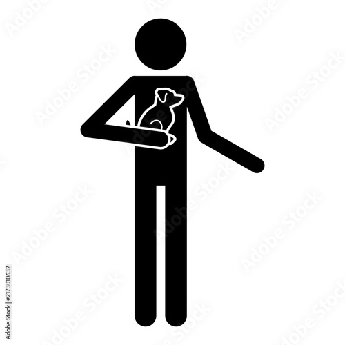 Pet must be carried signage