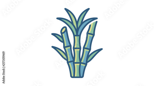 Sugarcane Plant Vector Illustration