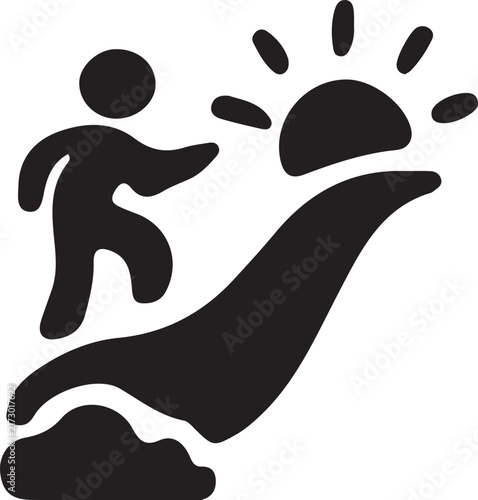 Barefoot Footprint Vector Illustration, Footsteps and Foot Imprint on Beach or Floor, Walking Track Silhouette Symbol for People, Baby, Travel, Movement and Creative Design