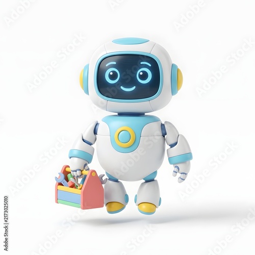 Adorable Friendly Robot for Kids