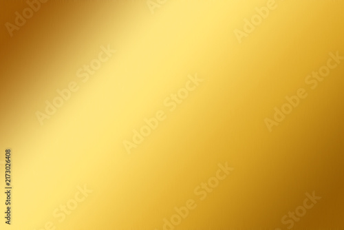 Obraz na płótnie Metallic gold foil texture background, shiny yellow surface, reflective golden a