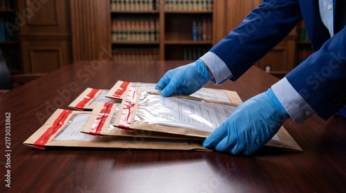 Картината върху платно legal evidence handling