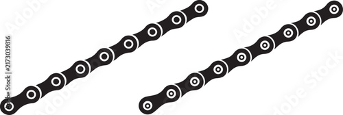 Bicycle and Motorcycle Roller Chain Vector Set