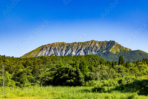 大山を望む鳥取県の自然風景