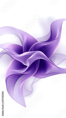 Violet Bloom in Silk Motion