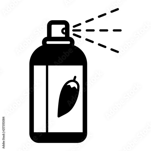Pepper spray vector icon