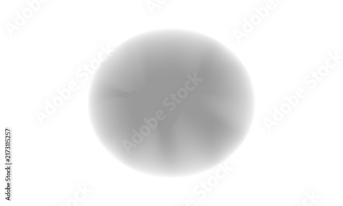 Soft grey circular shadow isolated on transparent background